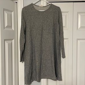Grey long sleeved dress